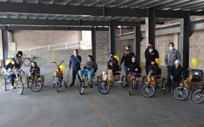 RUS y Marcos Ligato donaron bicicletas adaptadas a la Fundación Jean Maggi