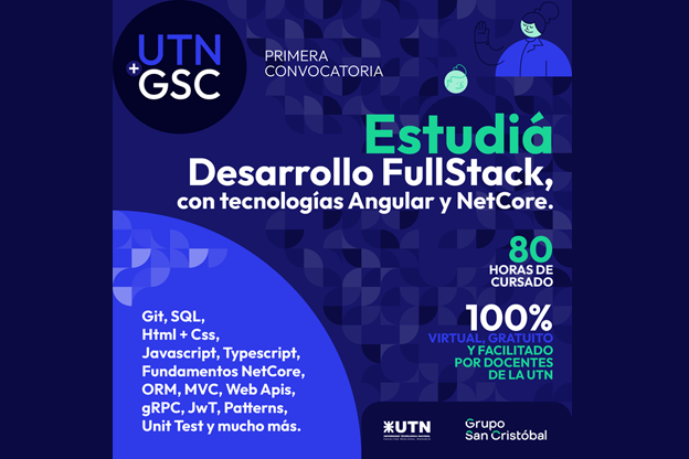 Grupo San Cristóbal y la UTN lanzan un programa gratuito de formación full stack