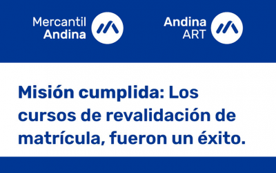 Los cursos de revalidación de matrícula de Mercantil Andina y Andina ART fueron un éxito