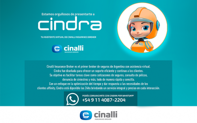 Cinalli Insurance Broker es el primer bróker de seguros de Argentina con asistencia virtual