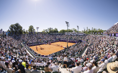 Productores de Experta Seguros, testigos de un momento histórico para el tenis sudamericano